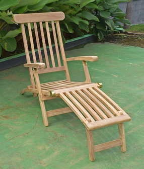 Teak Deckchair Verstelbaar