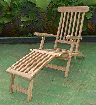 Teak Deckchair Verstelbaar