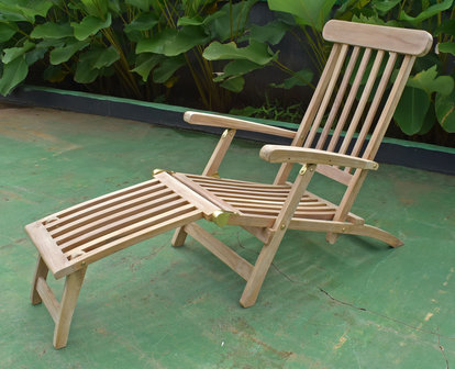 Teak Deckchair Verstelbaar