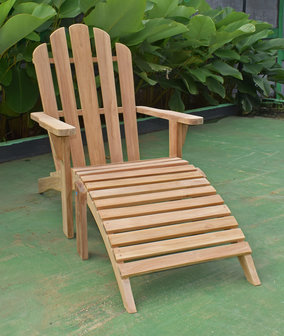 Teak Adirondack Lounge Stoel