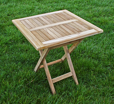 Teak Klaptafel Vierkant 70x70 cm