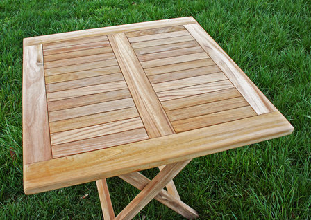 Teak Klaptafel Vierkant 70x70 cm