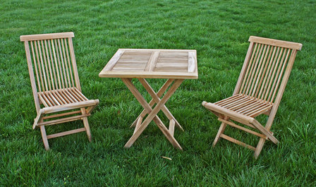 Teak Klaptafel Vierkant 70x70 cm