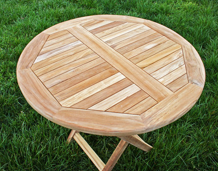 Teak Klaptafel Rond