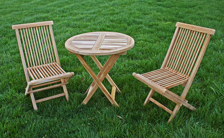 Teak Klaptafel Rond