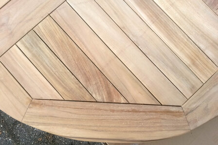 Teak Klaptafel Rond 100cm