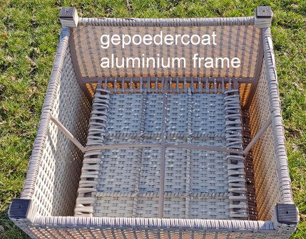 Aluminium Wicker Lounge Diningset