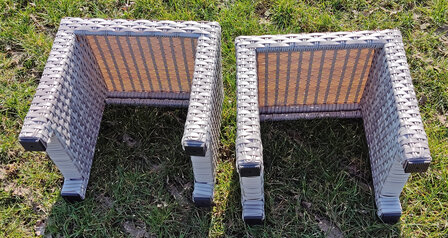 Aluminium Wicker Lounge Diningset
