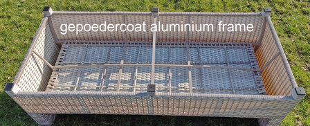 Aluminium Wicker Lounge Diningset
