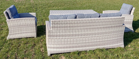 Aluminium Wicker Lounge Diningset