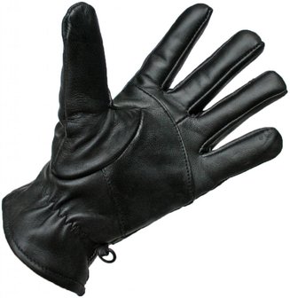 Zwarte Leren Handschoenen Heren Dames