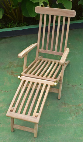 Teak Deckchair Verstelbaar