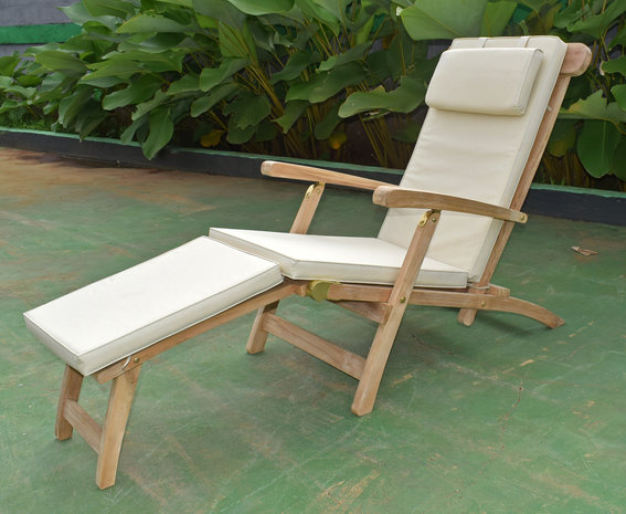 Teak Deckchair Verstelbaar