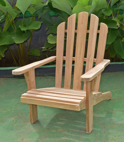 Teak Adirondack Lounge Stoel