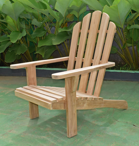 Teak Adirondack Lounge Stoel