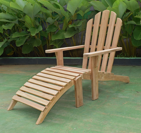 Teak Adirondack Lounge Stoel