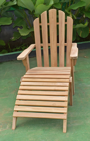 Teak Adirondack Lounge Stoel