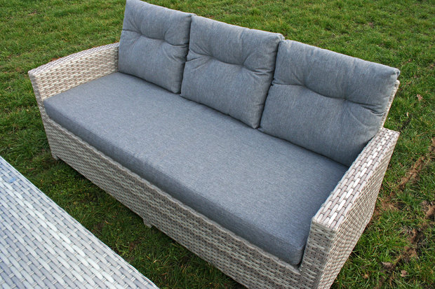 Aluminium Wicker Lounge Diningset