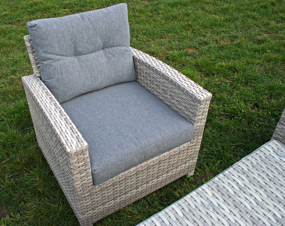 Aluminium Wicker Lounge Diningset