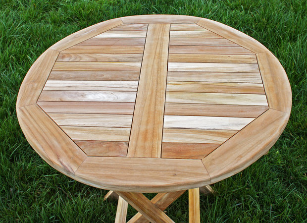 Teak Klaptafel Rond