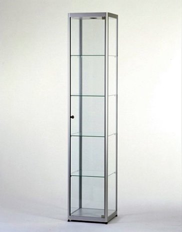 Glazen Vitrinekast H200 x B40 x D40 cm