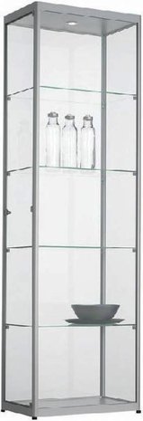 Glazen Vitrinekast H200 x B60 x D40 cm