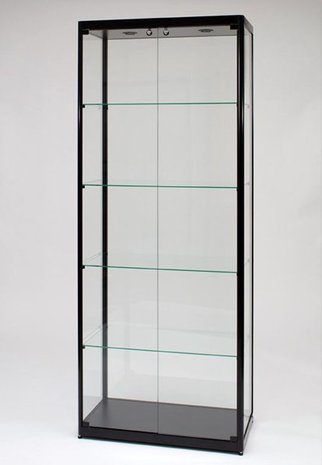 Glazen Vitrinekast H200 x B80 x D40 cm
