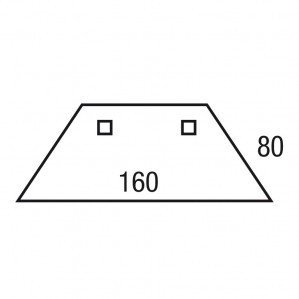 Aanbouwtafel Trapezium