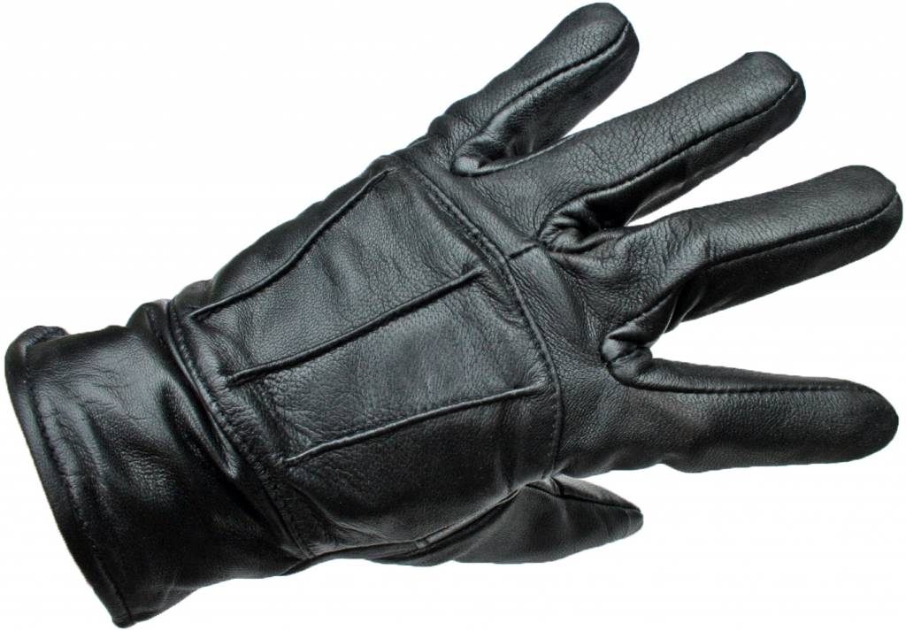 Heren Accessoires voor voor Handschoenen voor Versace Leer Leren Handschoenen in het Zwart voor heren 